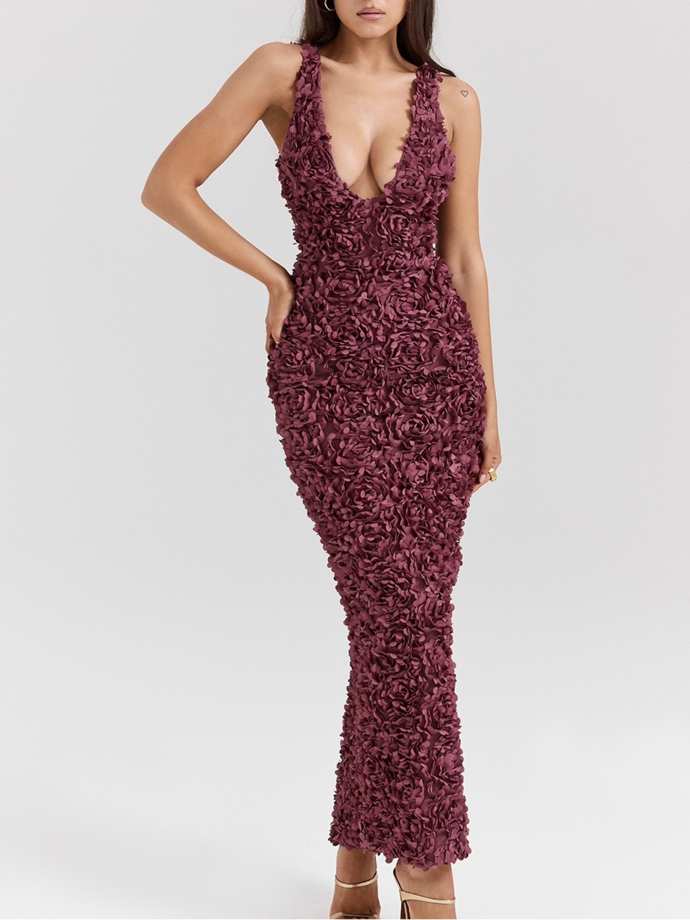 NEW House of CB Floral Maxi Dress | Size S | Romantic Statement Gown.